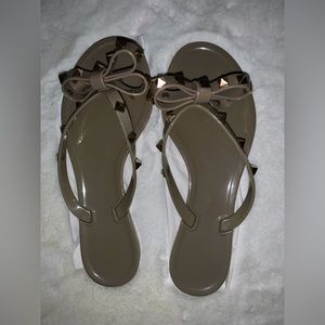 Authentic Valentino Rockstud Jelly Thong Sandals